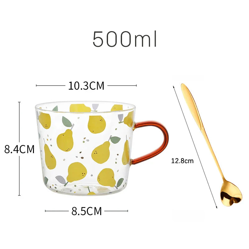 Fruit Orchard Harmony Glass Mug