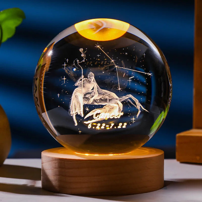 Constellation Crystal Ball Night Light