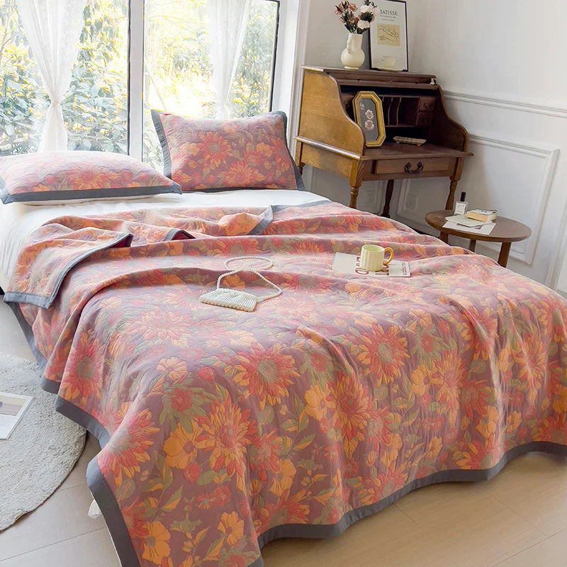 Retro Sunburst Bedspread