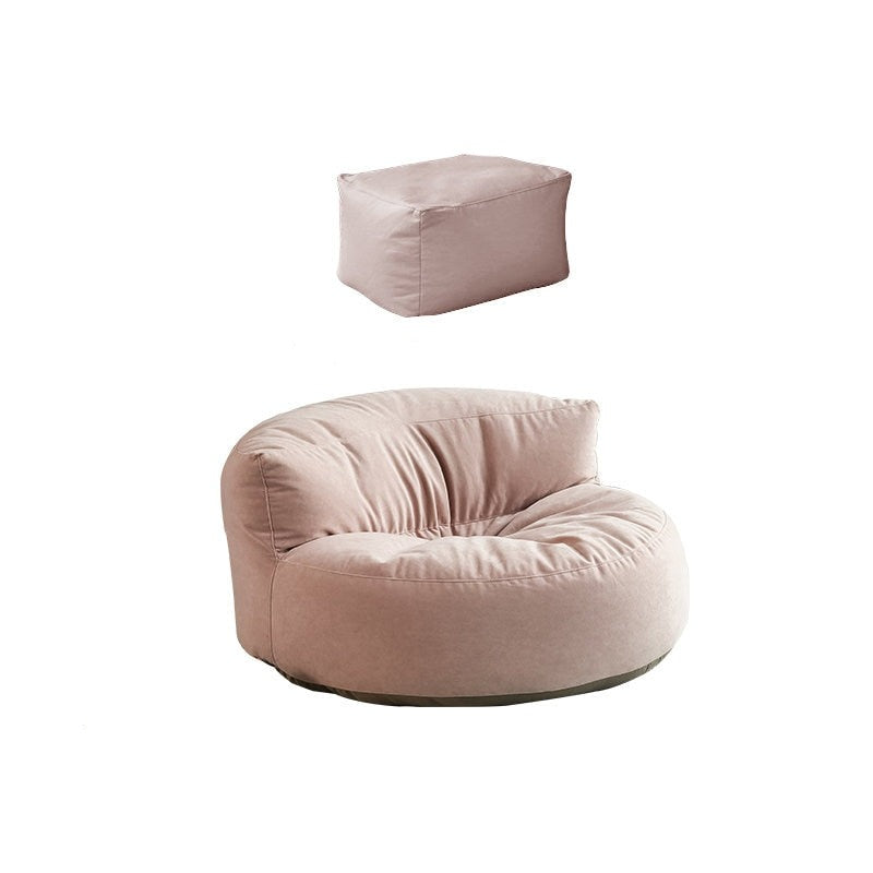 Chenille Bean Bag Pouf Chair Set