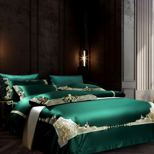 Cleopatra Veronese Green Luxury Egyptian Cotton Bedding Set