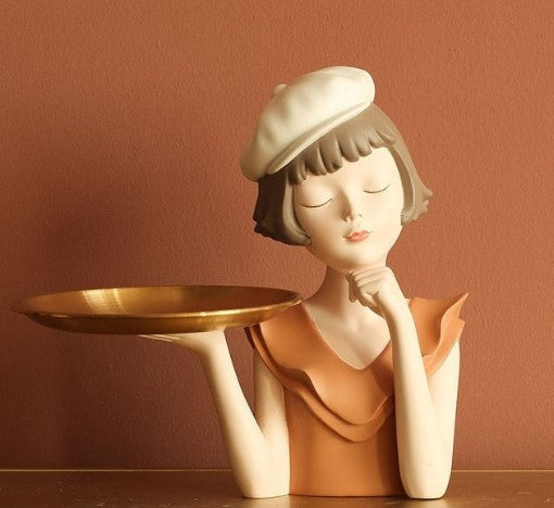 Stylish Lady Decorative Figurine