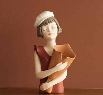 Stylish Lady Decorative Figurine