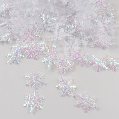 Confeti de copos de nieve artificiales de Navidad