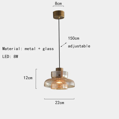 LumiVerre Cracked Glass Pendant