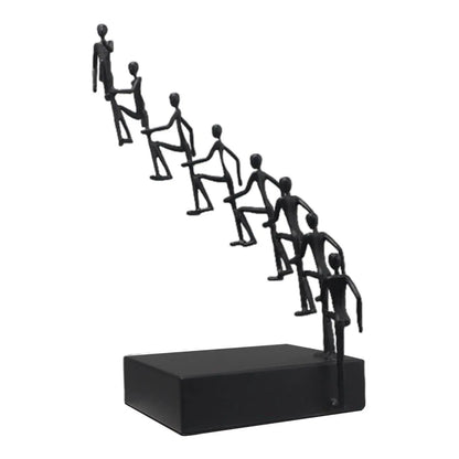 Climbing Figures Abstract Metal Sculpture