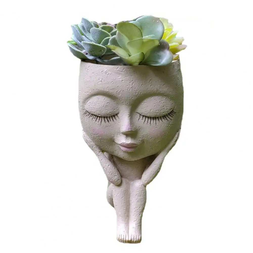 Cute Little Girl Flower Pot