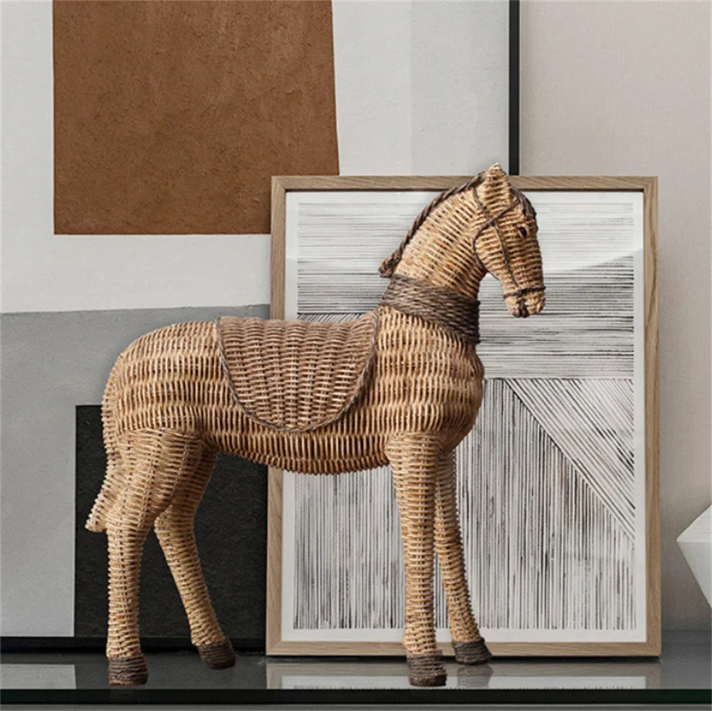The Woven Steed Sculpture