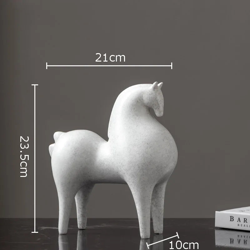 Modern Minimalist Horse Sculpture