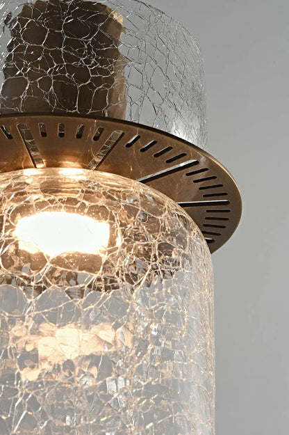 LumiVerre Cracked Glass Pendant