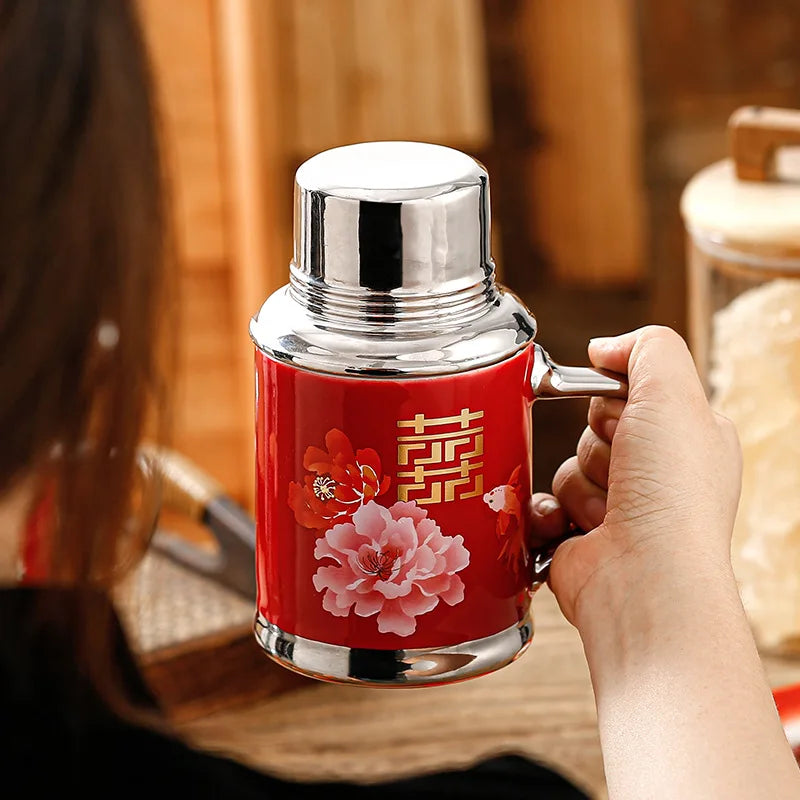Thermos chinois vintage
