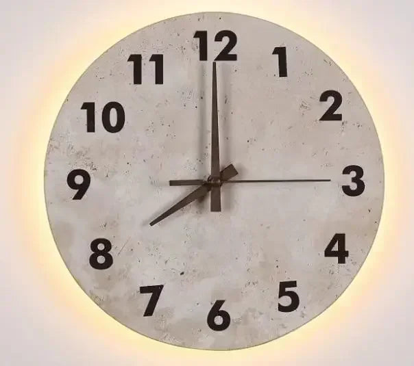 ChronoGlow LED Wall Clock Sconce