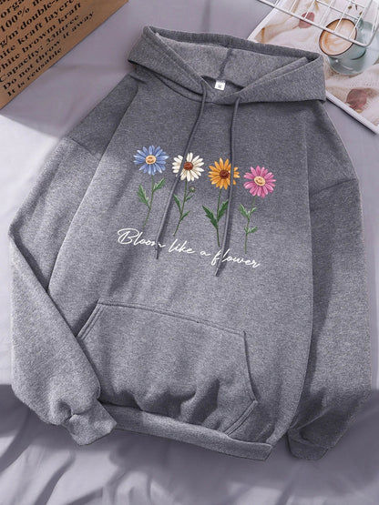 Bloom Like A Flower Hoodie