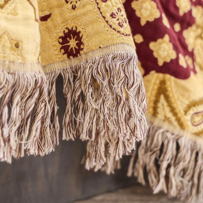 Bohemian Cotton Blanket With Tassels