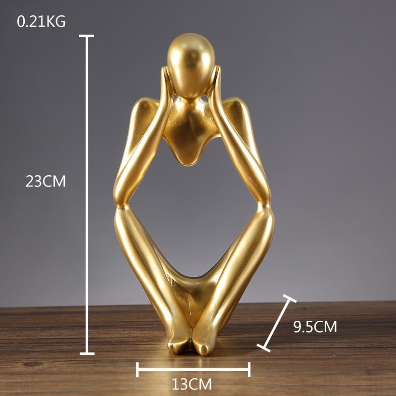 Golden Abstract Figurine