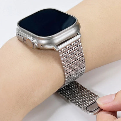 Titanium Luxury Magnetic Metal Strap for Apple Watch