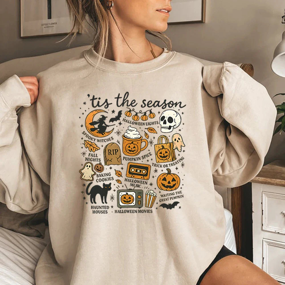 Tis The Season Retro Halloween Sweatshirt