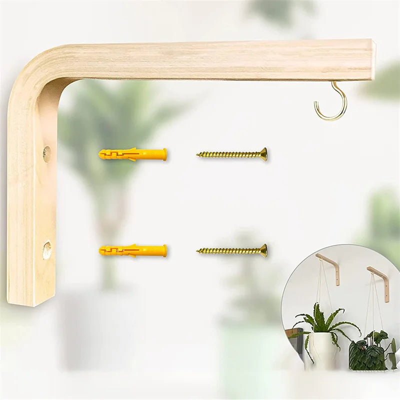 Natural Wood Hanging Bracket