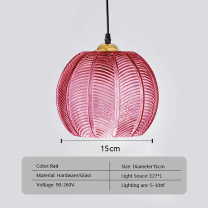 Colorful Nordic Palm Leaf Pendant Light