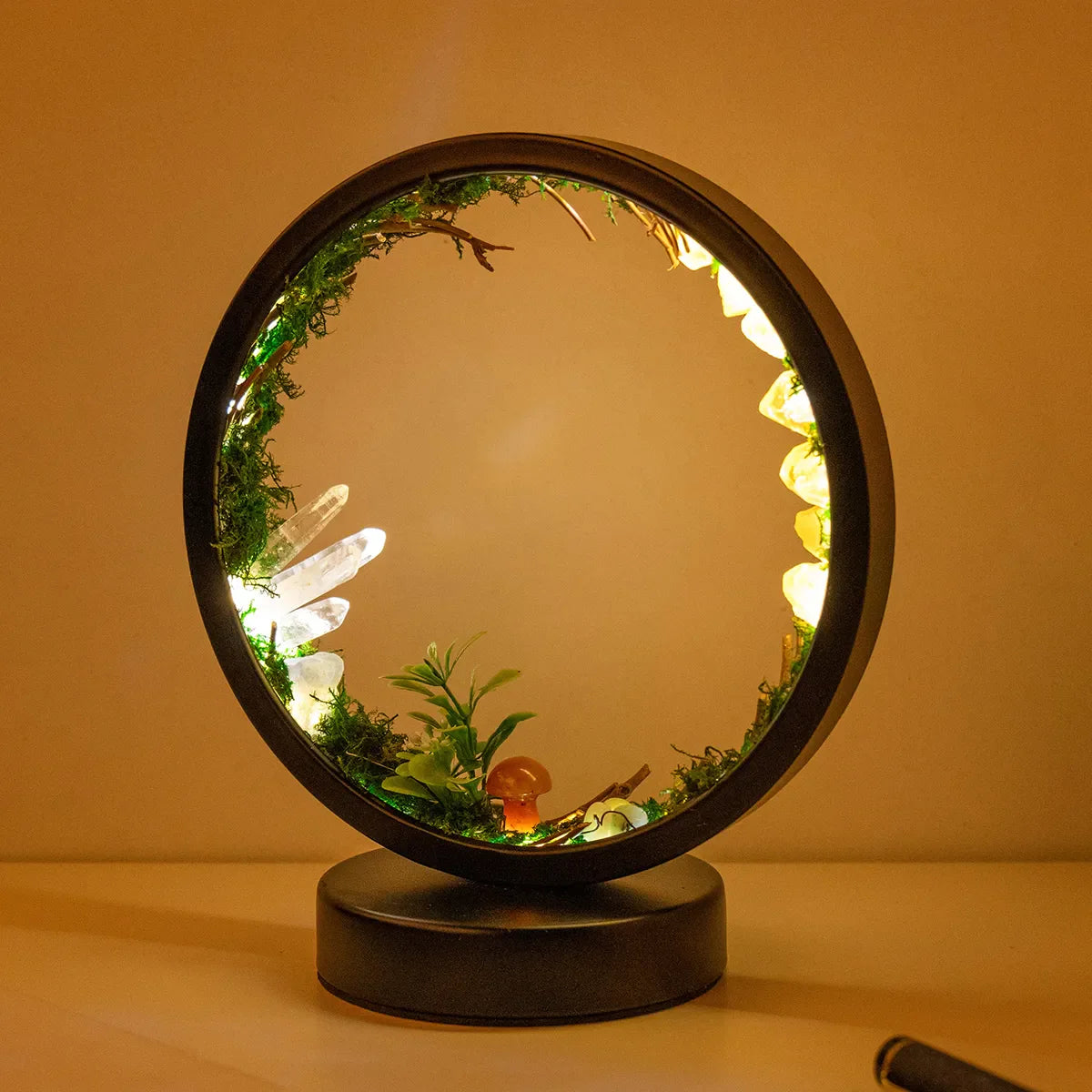 Natural Quartz Forest Lamp