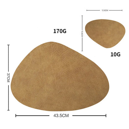 Set de table en cuir résistant à la chaleur 