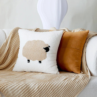 Cartoon Sheep Pillow Cover