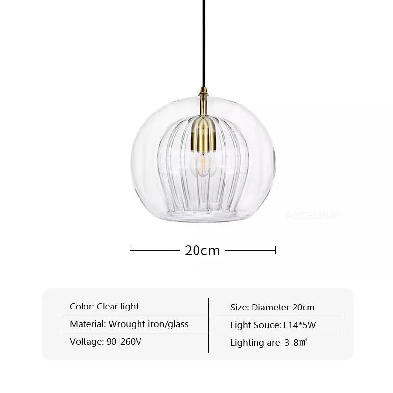 Nordic Double Glass Pendant Light