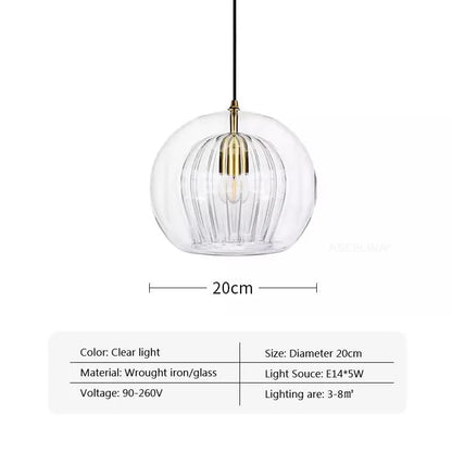 Nordic Double Glass Pendant Light