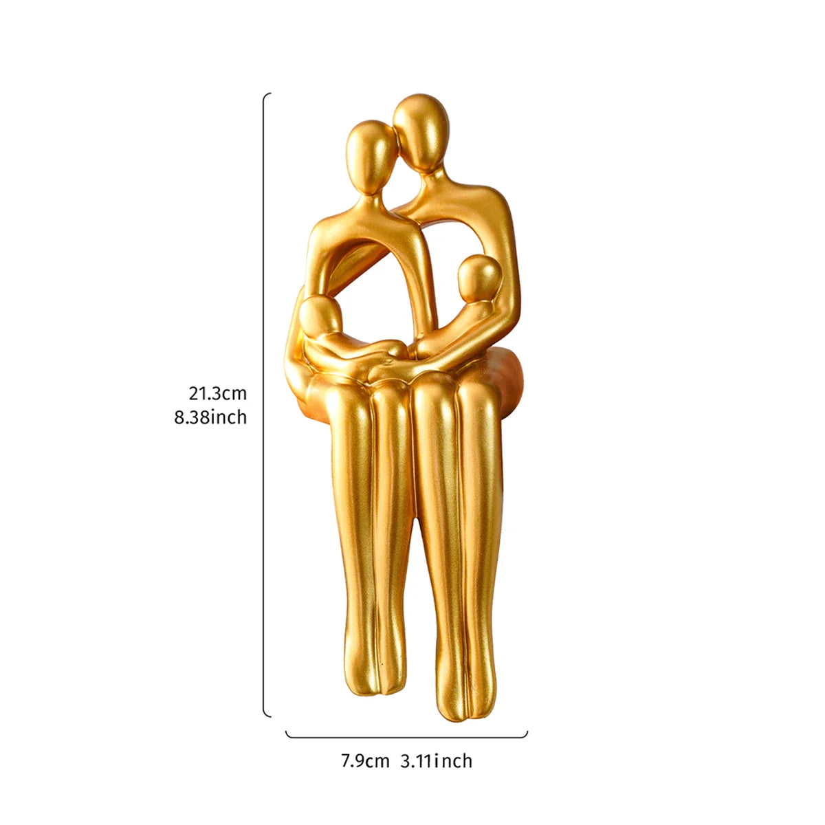 Modern Family Resin Sculpture