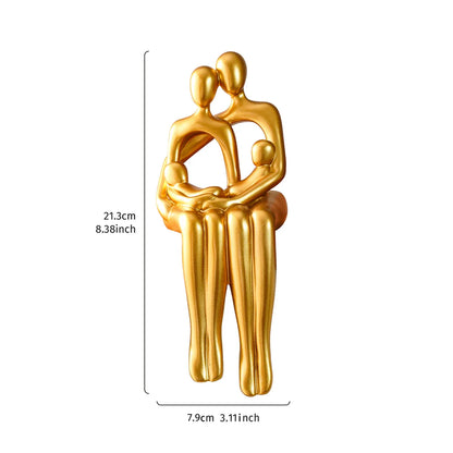 Modern Family Resin Sculpture