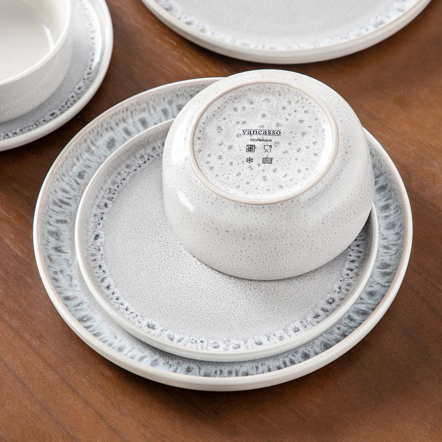 Frosted Mist Stoneware Dinnerware Set