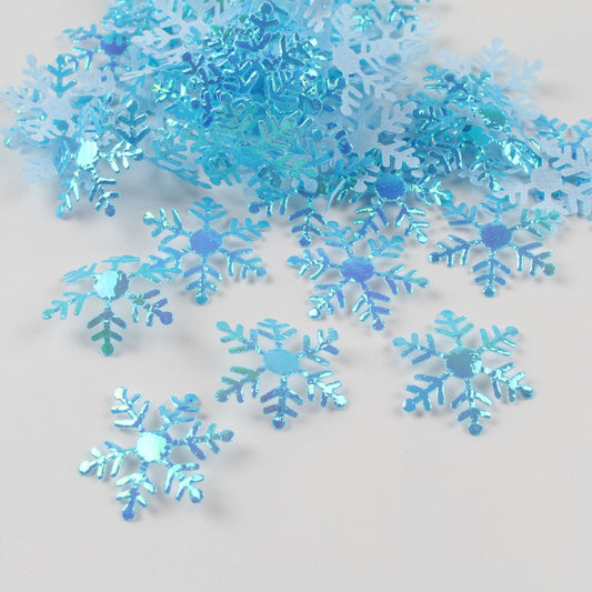 Confeti de copos de nieve artificiales de Navidad