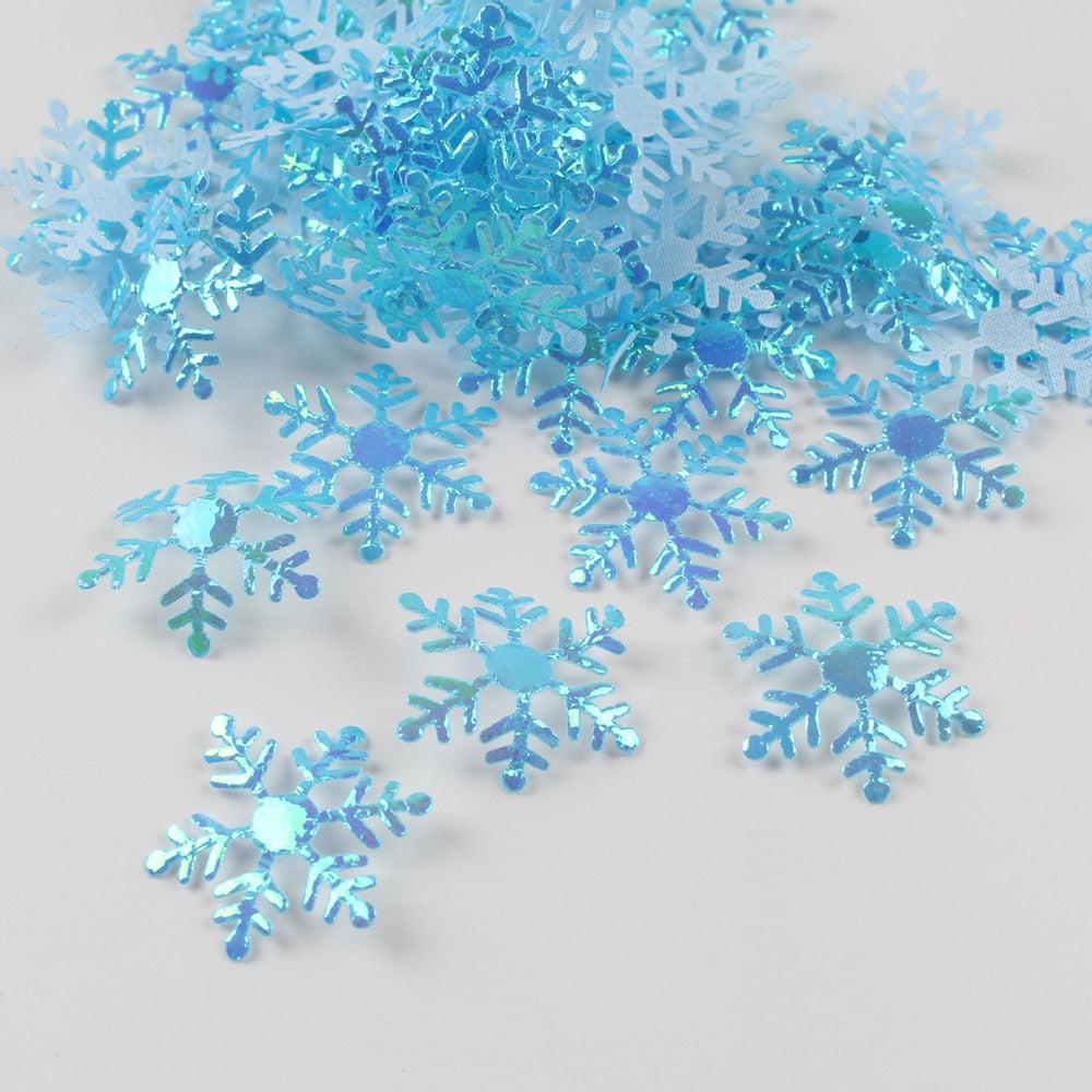 Confete de flocos de neve artificiais de Natal