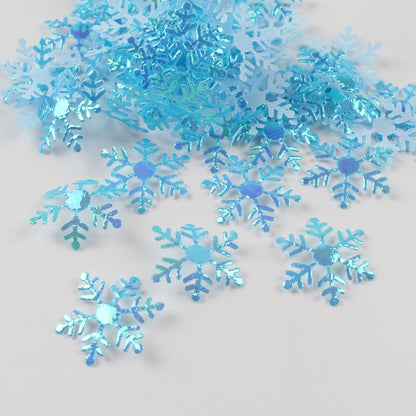 Confeti de copos de nieve artificiales de Navidad