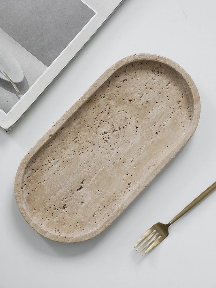 Minimalist Stone Vanity Tray