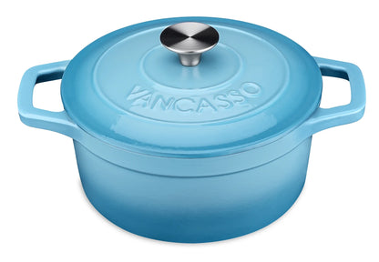 4L Cast Iron Soup Pot With Lid