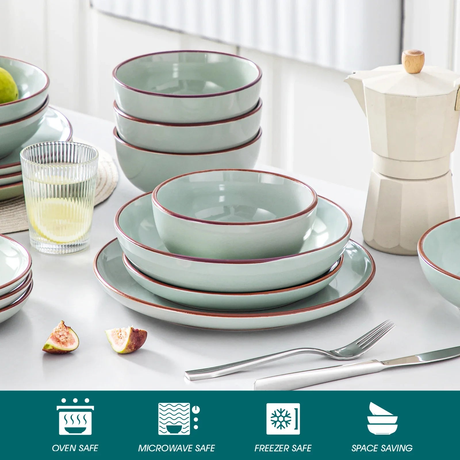 NYMPH Jade Glaze Tableware Set