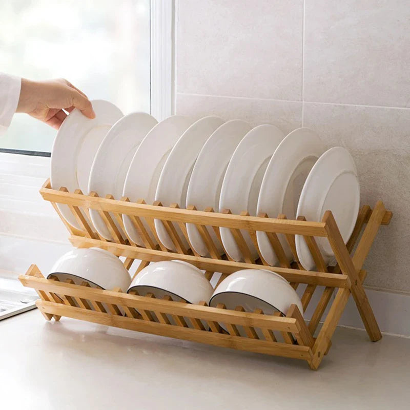 Zephyr Bamboo Dish Drying Rack