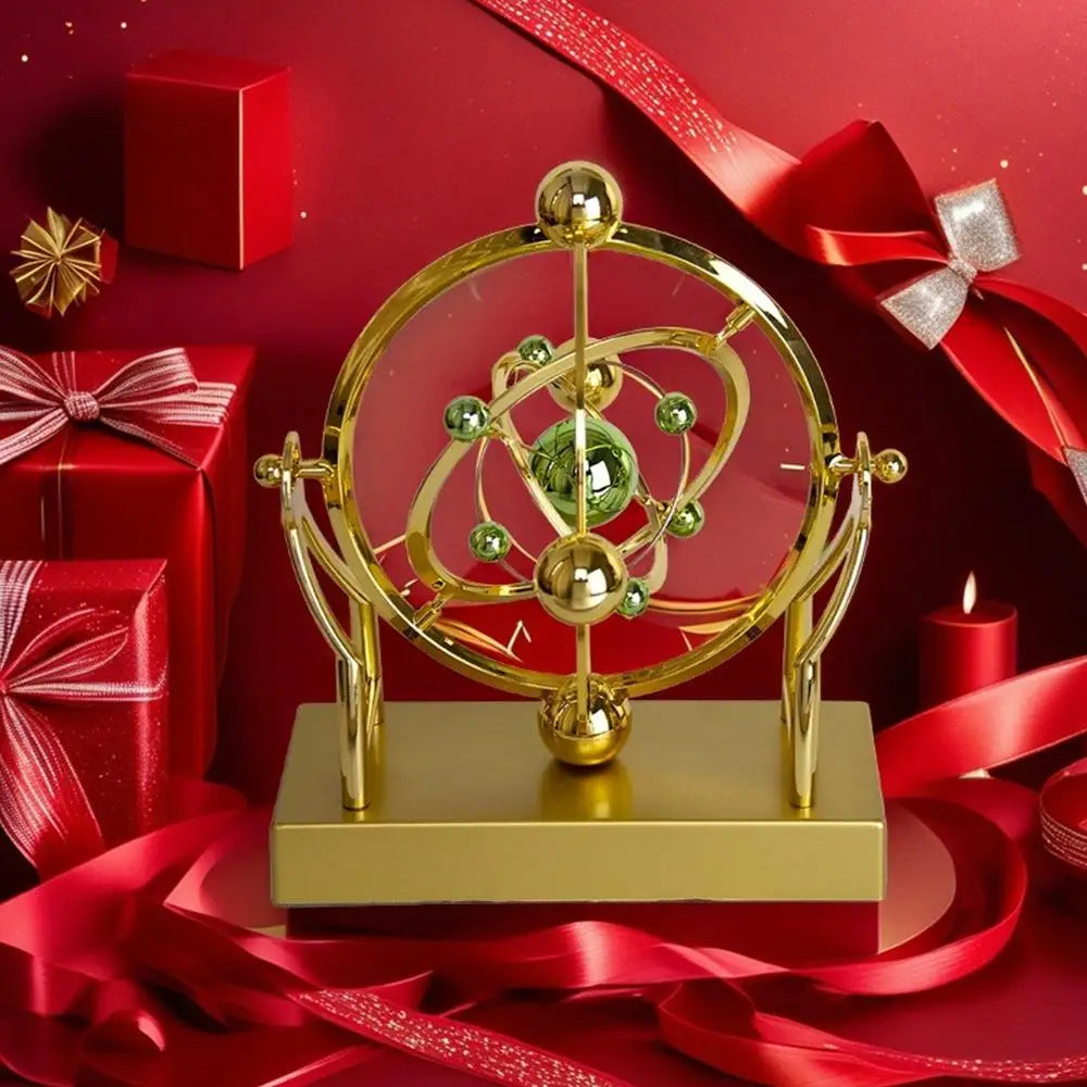 Kinetic Art Desk Decor - Celestial Orbit Perpetual Motion Pendulum astronomy home decor celestial orbit pendulum erpetual motion ornament Figurine kinetic sculpture desk decor Lamp minimalist office decor Organizer Sculpture unique gift for him