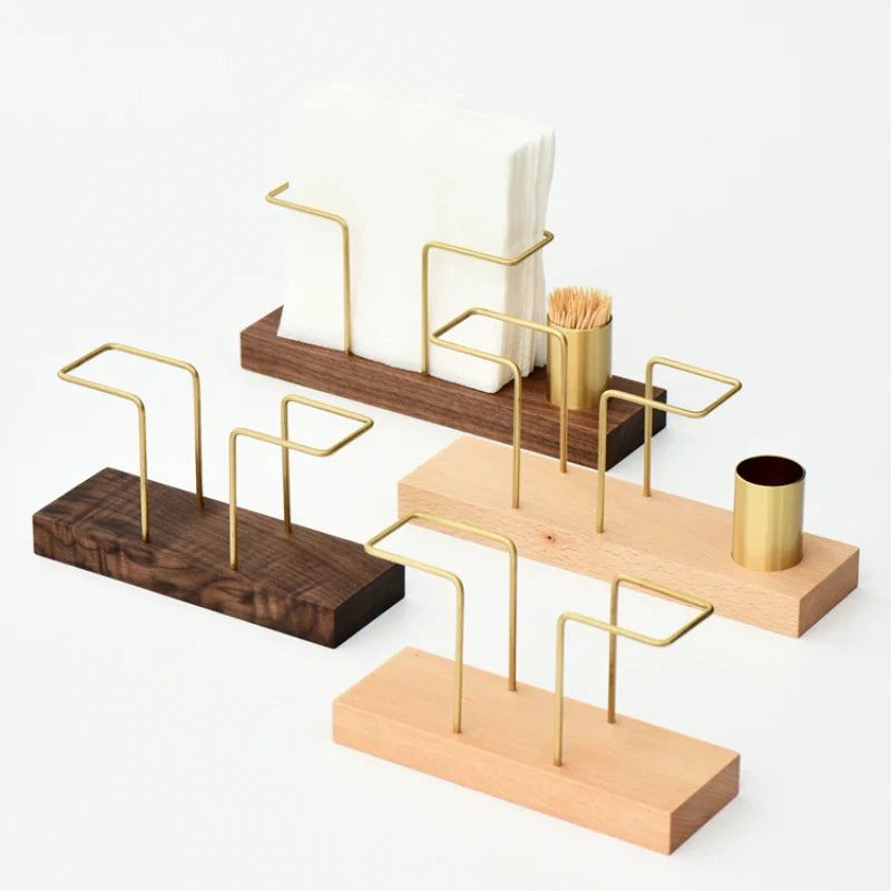 Porte-serviettes en bois moderne