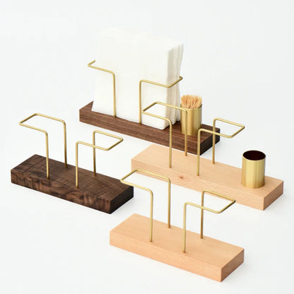 Porte-serviettes en bois moderne