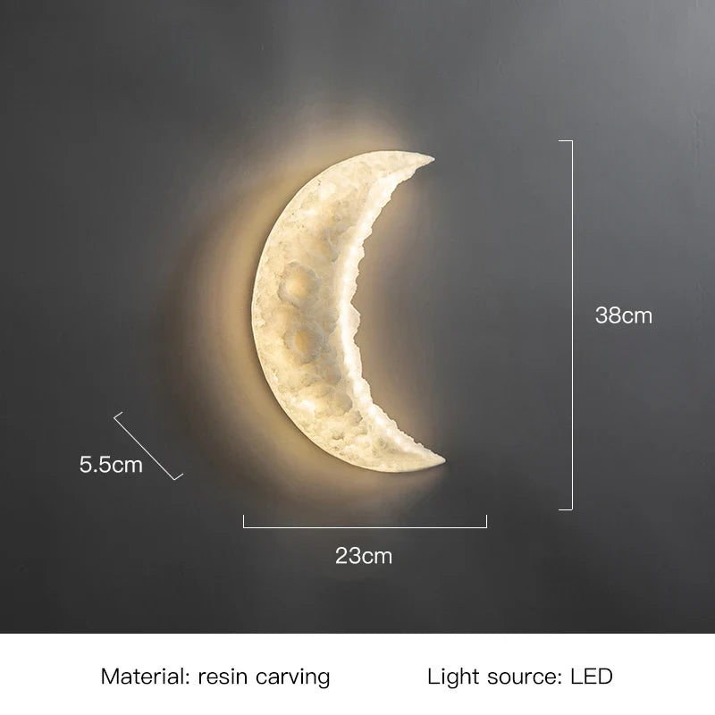 Crescent Moon Mural Wall Lamp