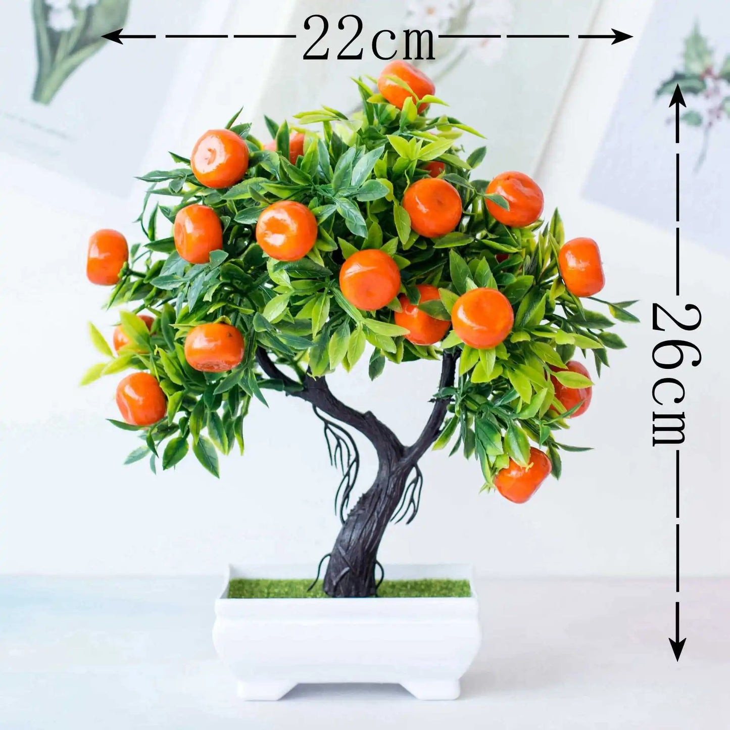 Albero da frutto artificiale del kumquat arancione