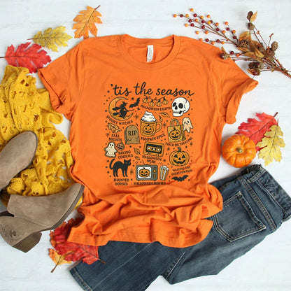 Tis The Season Shirt Retro Halloween Graphic Tee