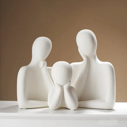 Modern Abstract Family Sculpture