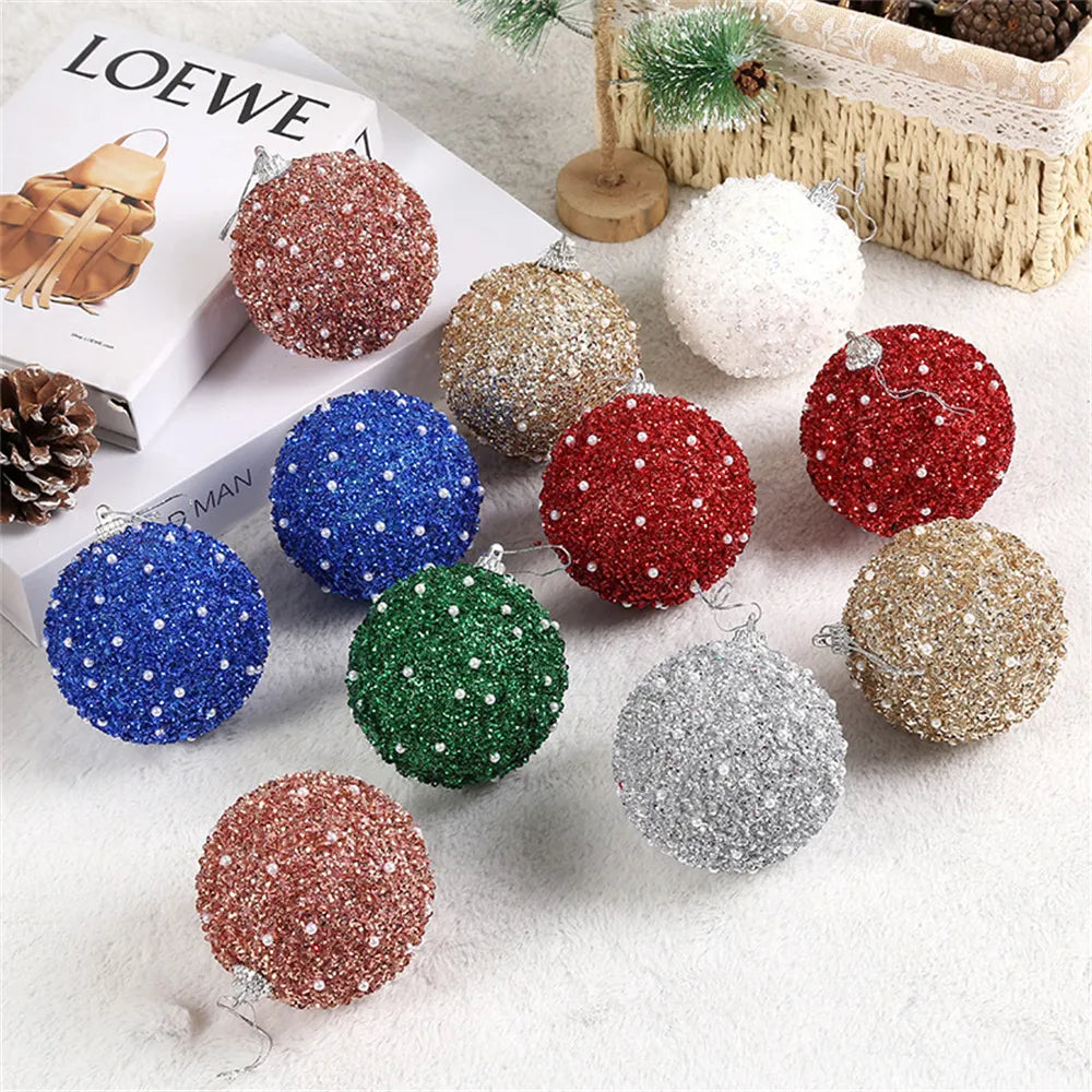 6pcs Shatterproof Christmas Baubles Tree Decor