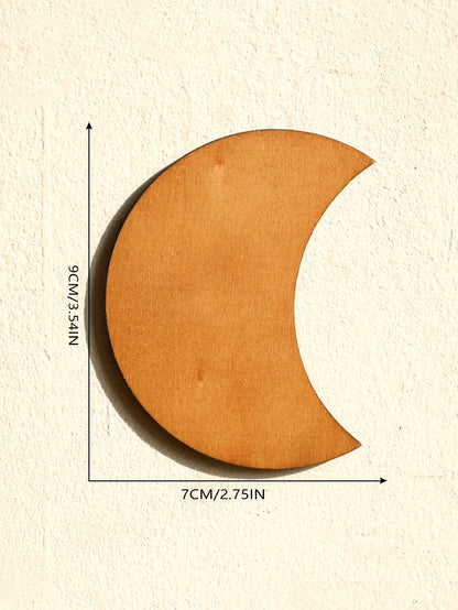 Suspension murale phases de la lune avec vase en verre