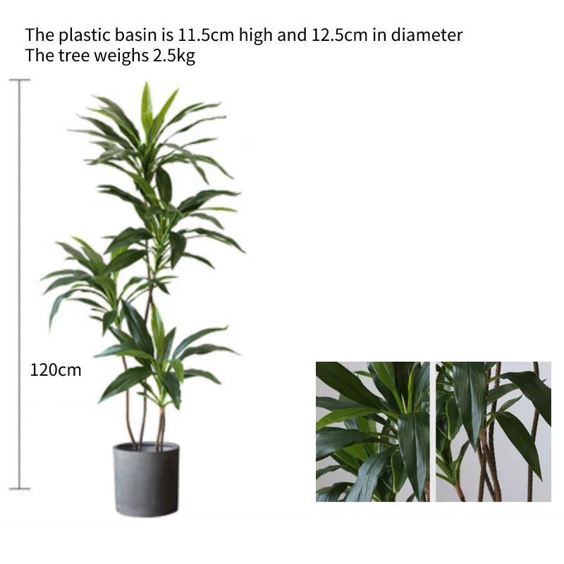 Plante artificielle d'arbre en soie Dracaena