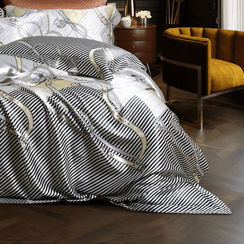 Glamique Luxury Pure Mulberry Silk Bedding Set