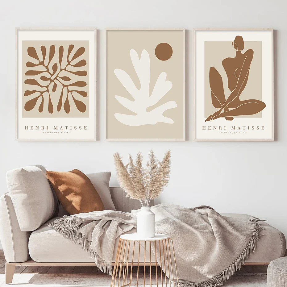 Boho Abstrac Line Wall Art